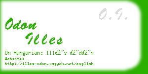 odon illes business card